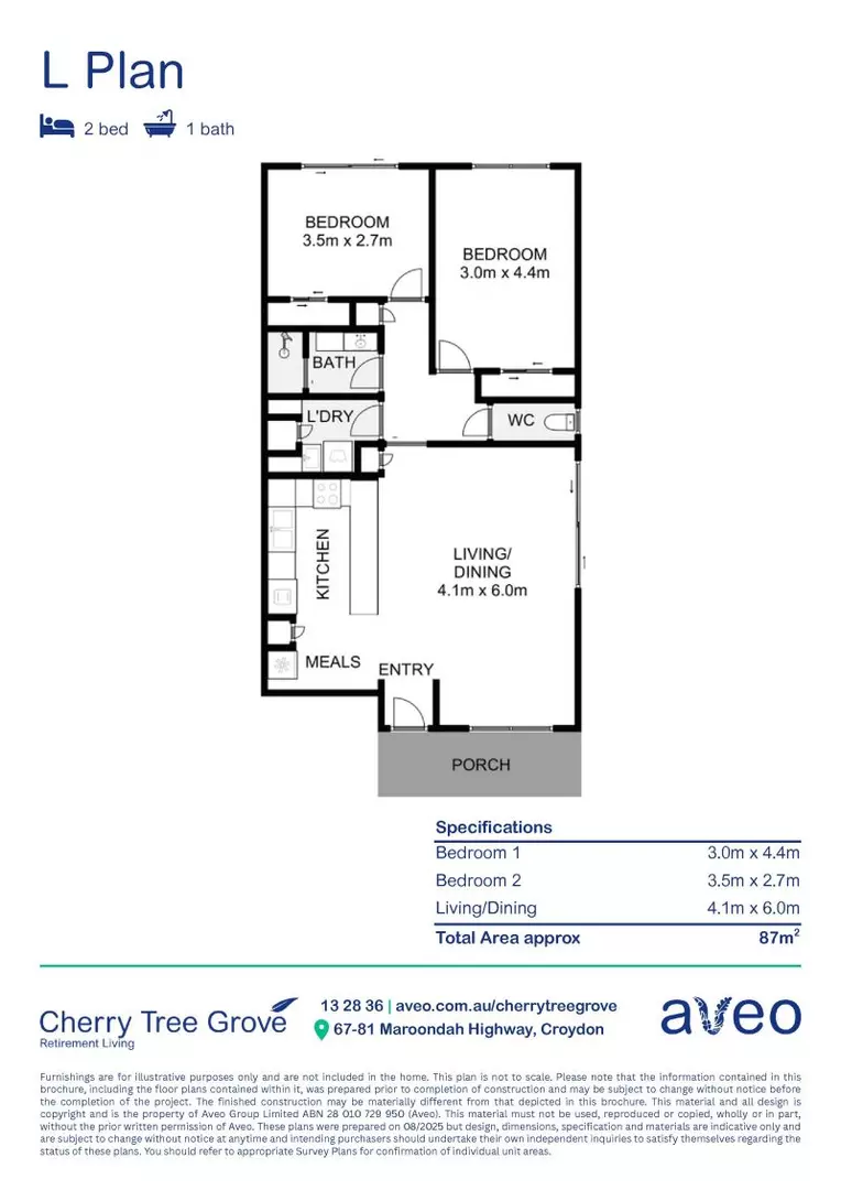 Well-located two-bedroom villa