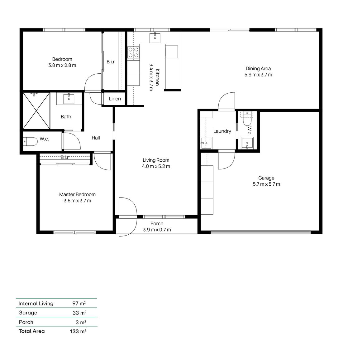 Stylish Corner Home with Private Garden