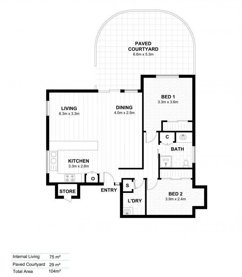 Sunlit Courtyard Villa