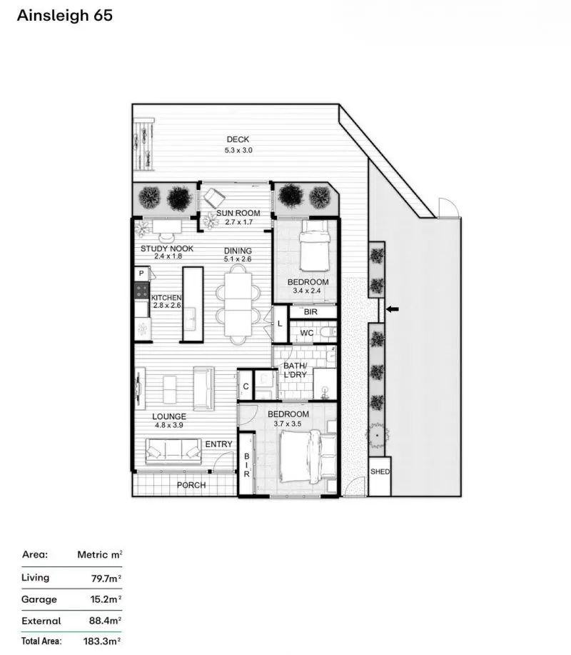 Modern Home, Village Beauty