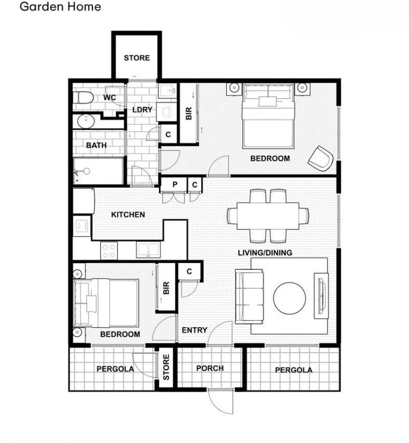 North-Facing, Modern Style Home