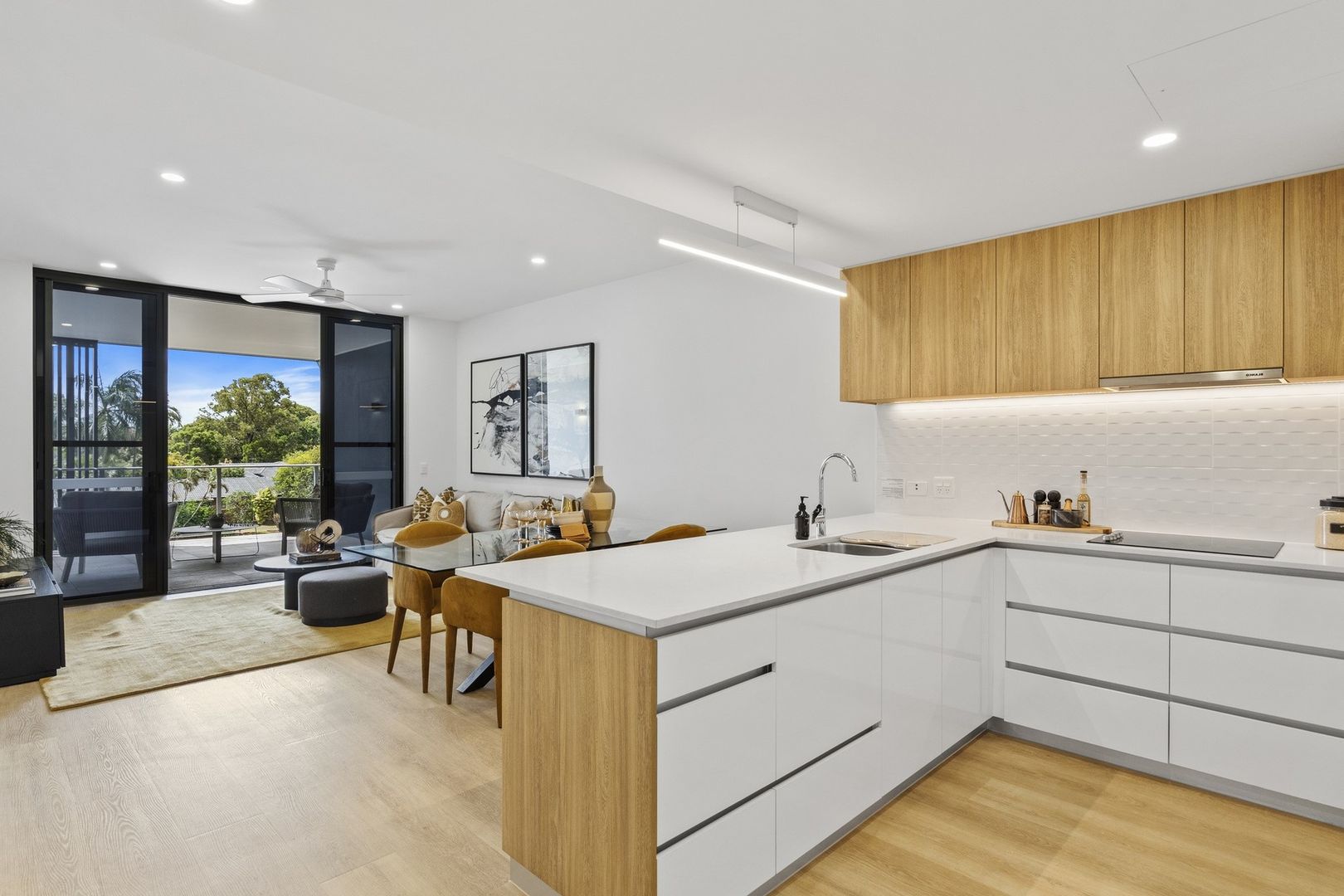 Open-plan two-bedroom apartment