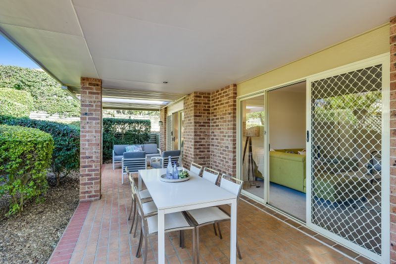 East facing Patio, perfect for the Entertainer