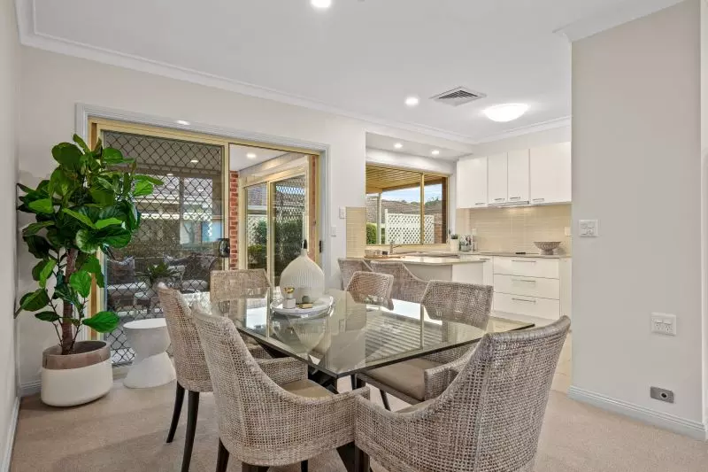 East facing villa with rear patio perfect for entertaining.