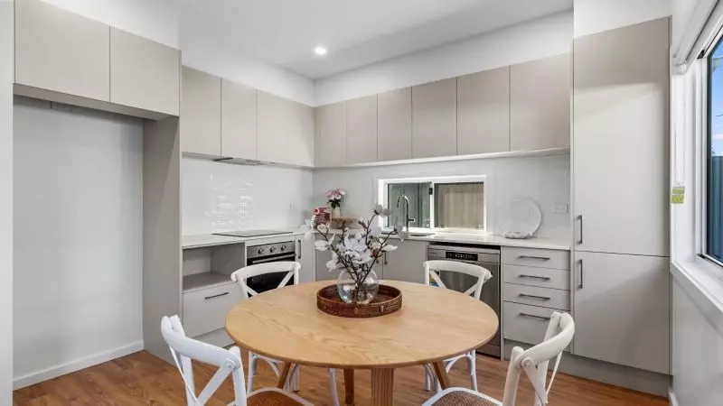 light-filled 2 bed home with skillion roof