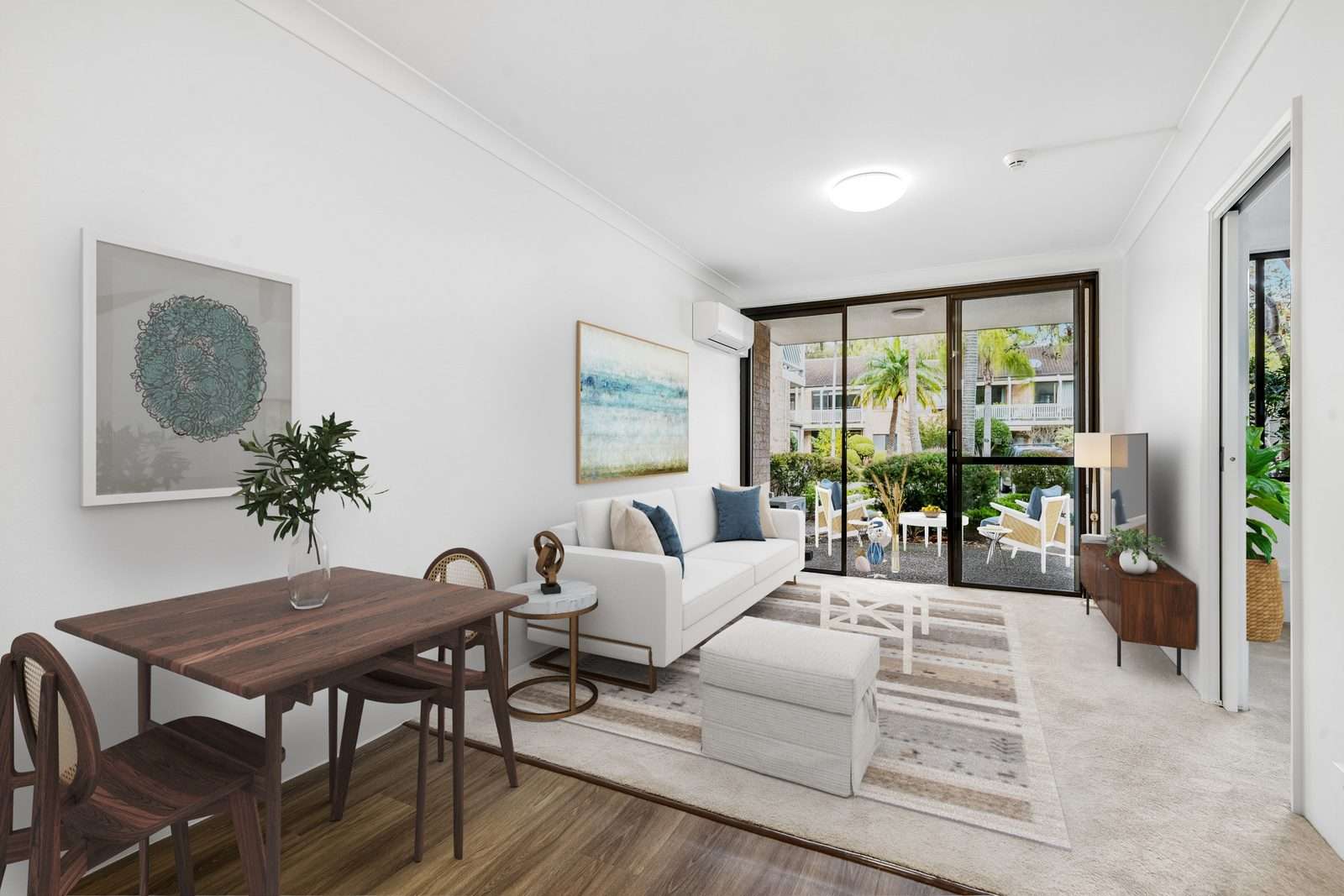 Bright and spacious one-bedroom apartment