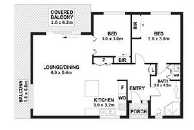 One of a kind corner unit with a wrap around balcony