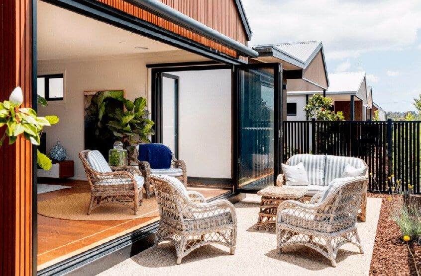 The Utah is a stylish two-bedroom home, perfect for downsized living.