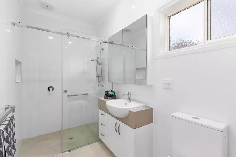 Modern villa near village entrance