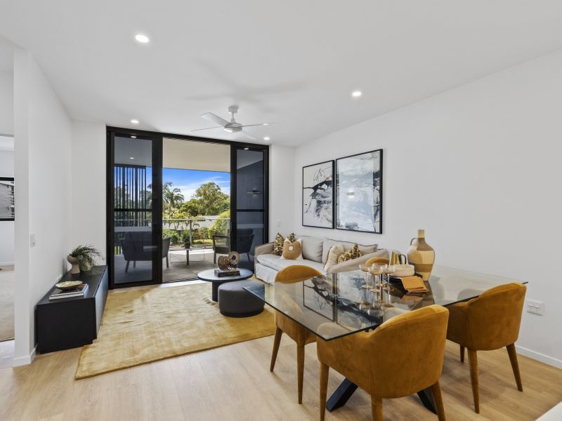 Open-plan two-bedroom apartment