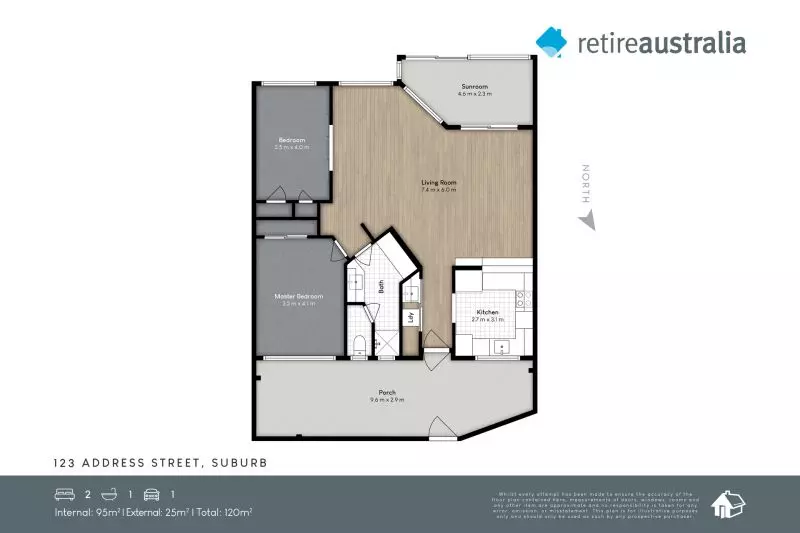 Beautiful two bedroom, two bathroom villa with sun/craft room.