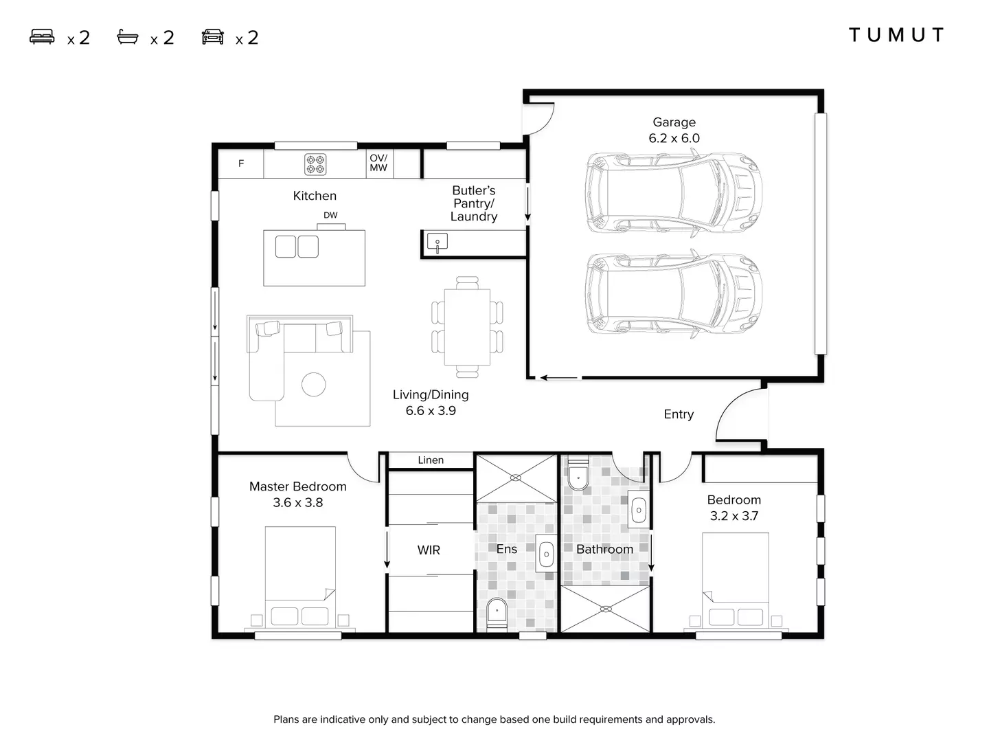 Final Stage 2 Bed 2 Bath 2 Car Homes Now Released