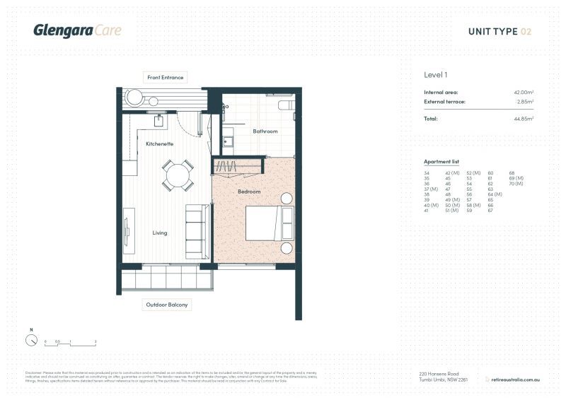 Easy lift access and convenient proximity to the dining room. Light and airy for all year round enjoyment.