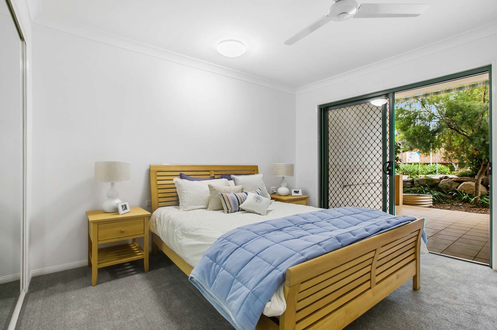 One-bedroom apartment with private patio and open-plan living