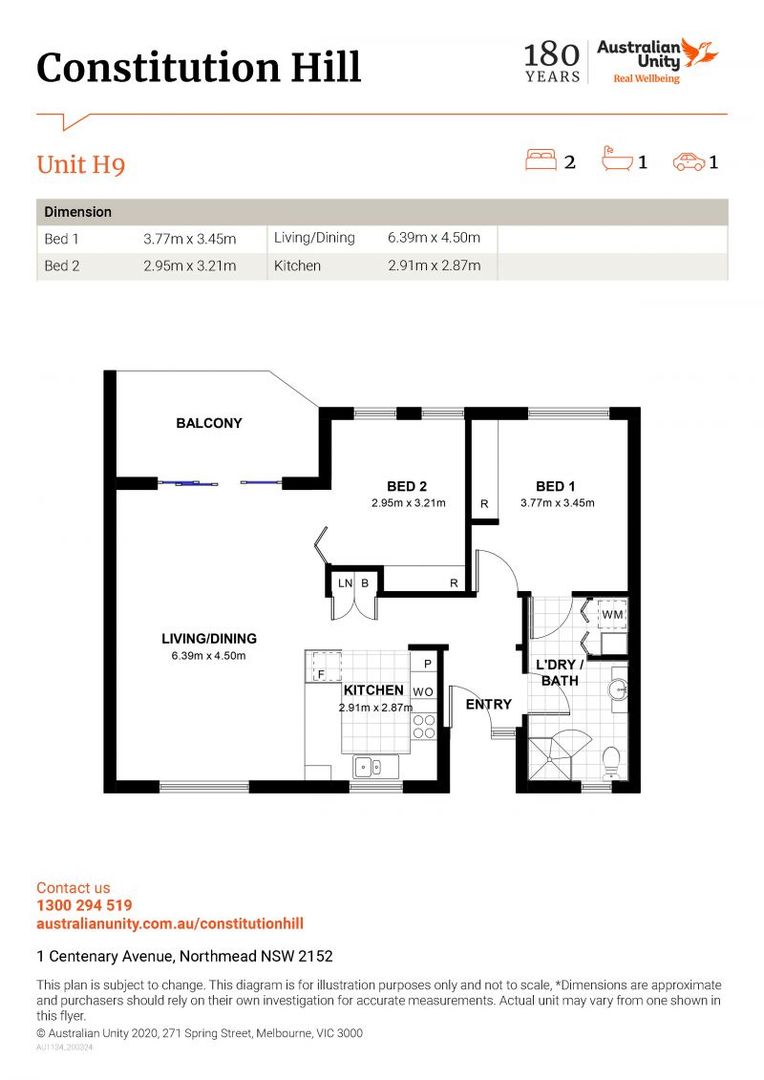 Garden style unit with entirely level access