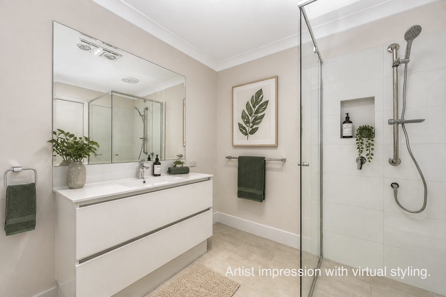 Sun-Filled Three-Bedroom Villa with Balcony and Private Garage