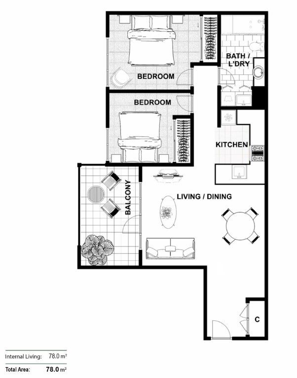 Stylish North-Facing Haven with Private Leafy Balcony