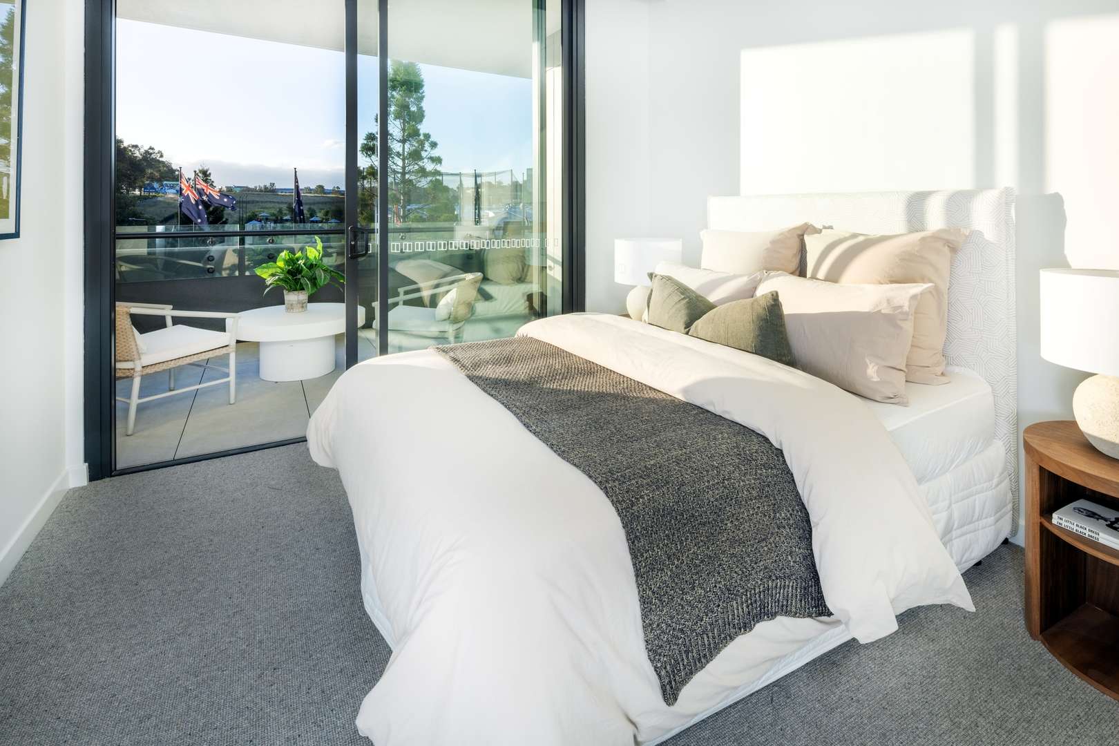 Generous, light-filled two-bedroom residence with a private balcony