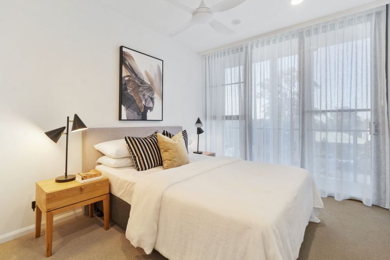 North-facing two-bedroom apartment with Brisbane skyline views