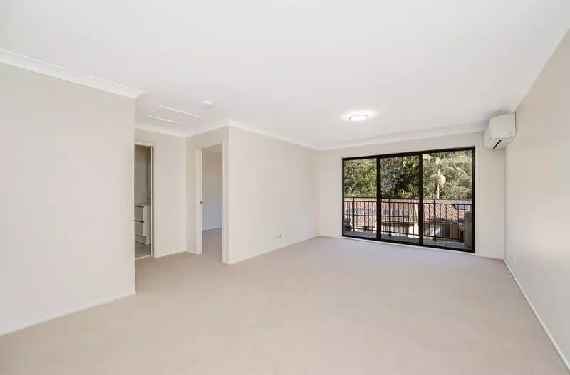 Modern and Stylish Living with a Balcony