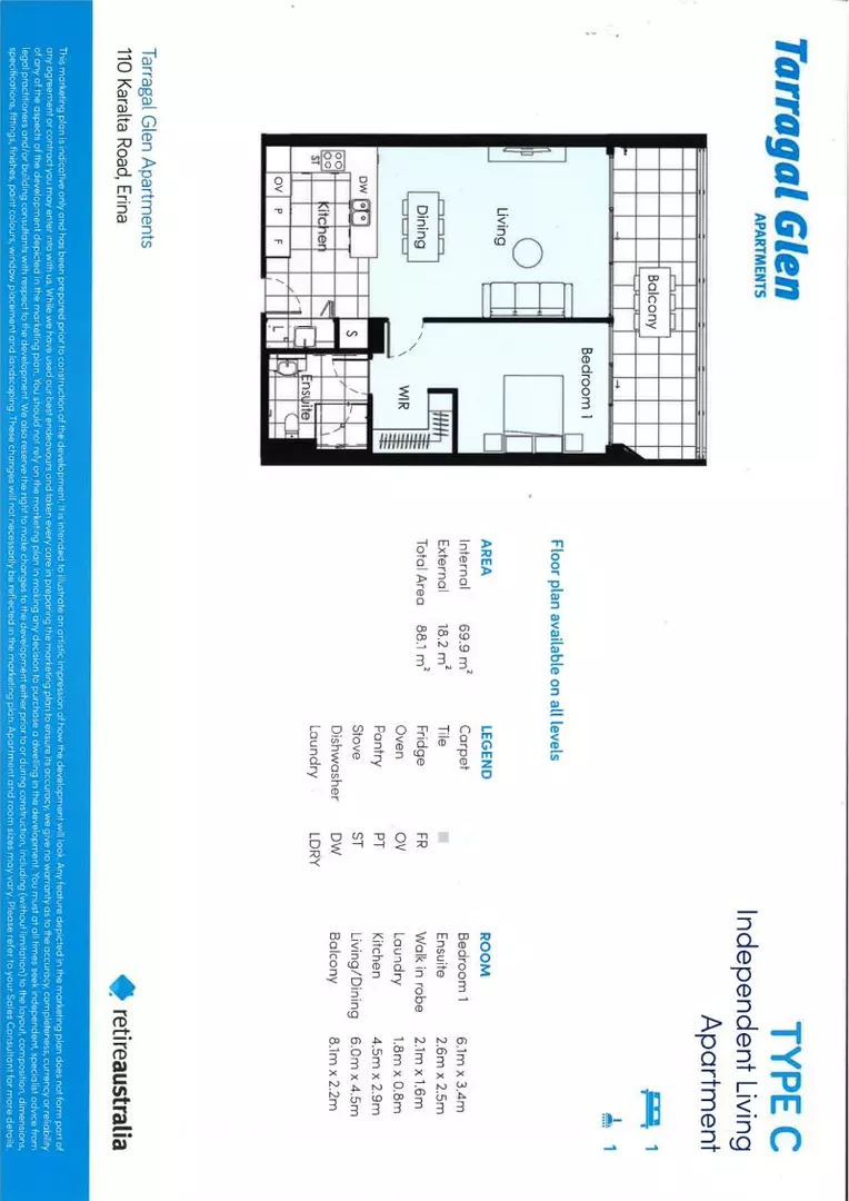 Spacious Balcony Apartment