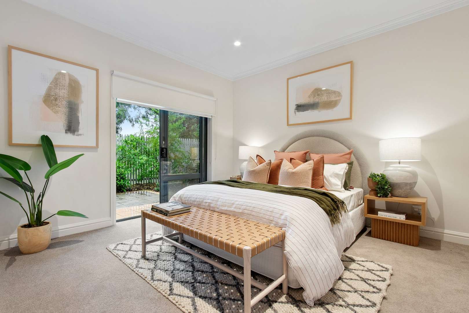 Beautiful architect designed 2 bed, 2 bath apartment on the ground floor.