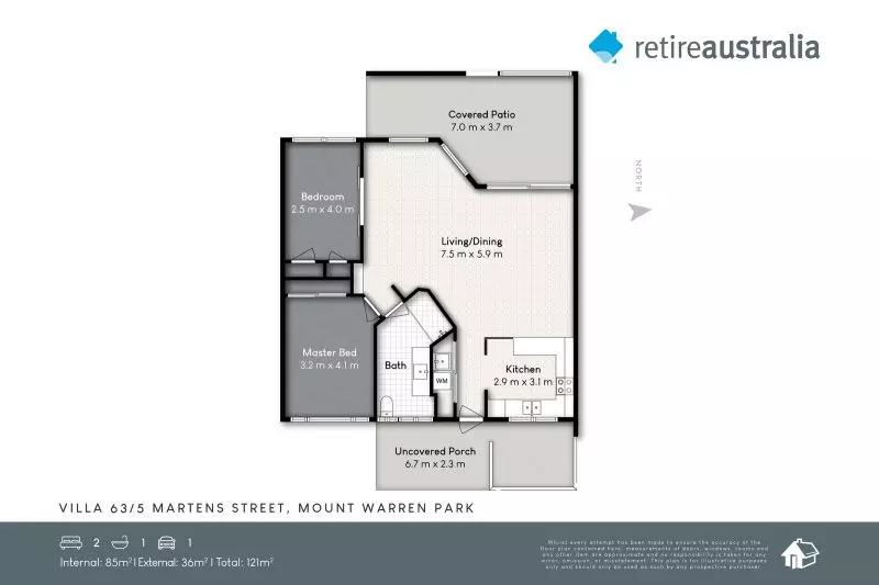 Retirement living at its best, located in a sought-after community.