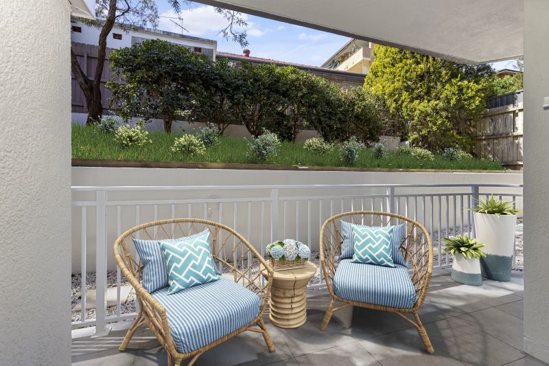 Beautifully renovated one bedroom serviced apartment with sunny, private courtyard.