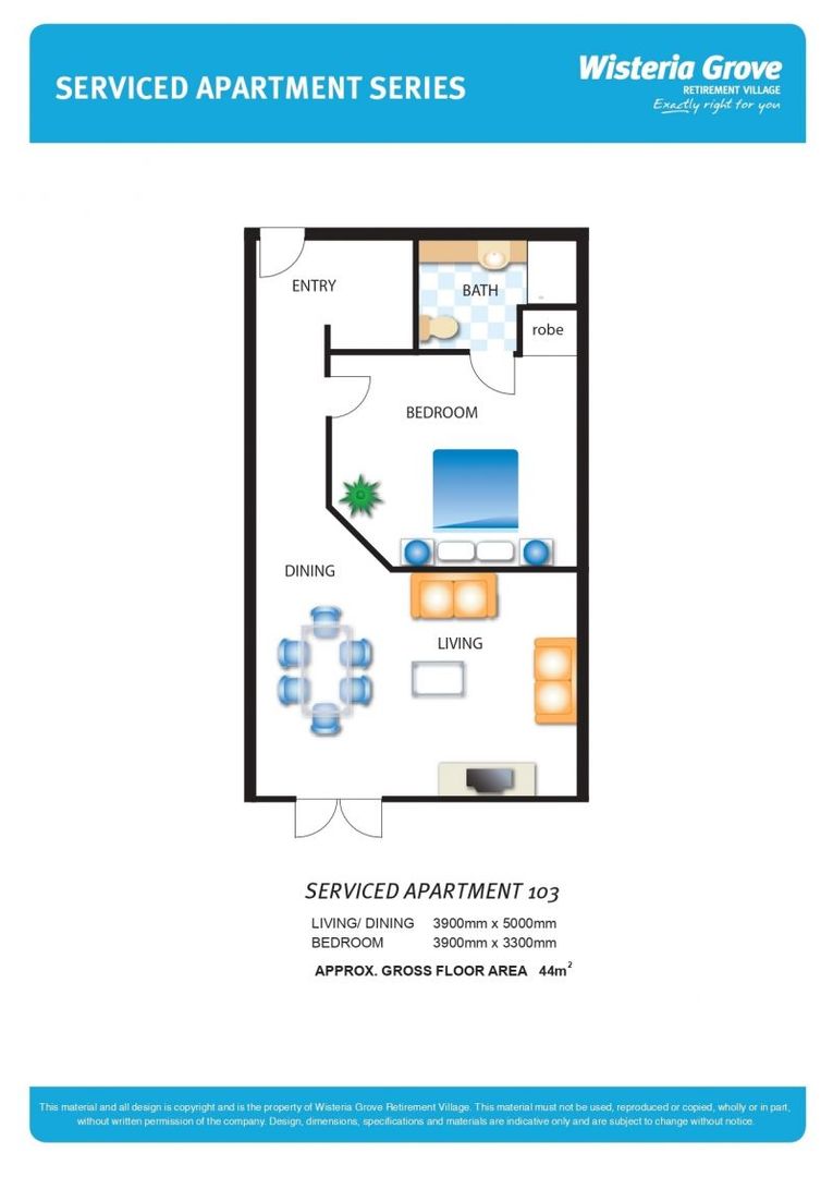 Light and bright care apartment!