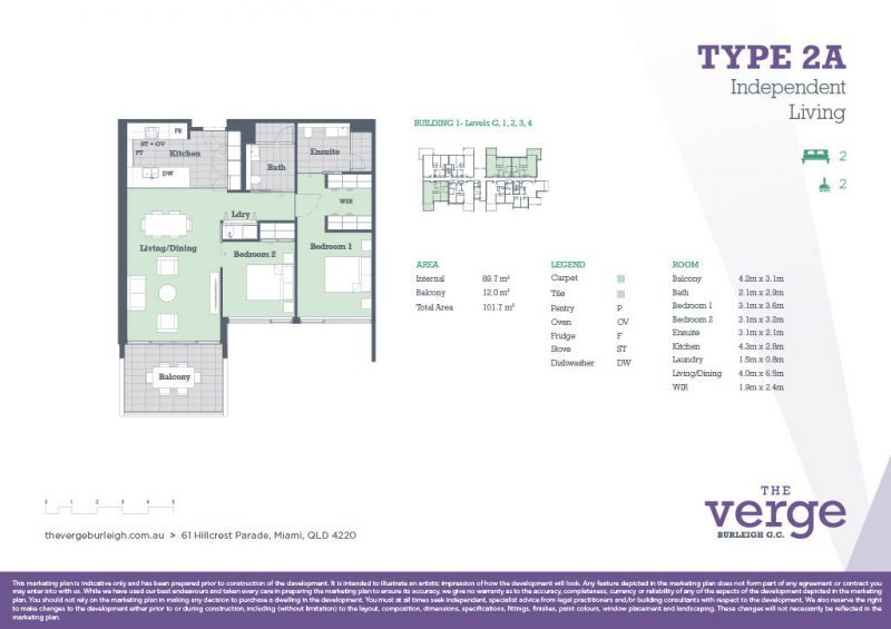 Spacious North-facing apartment