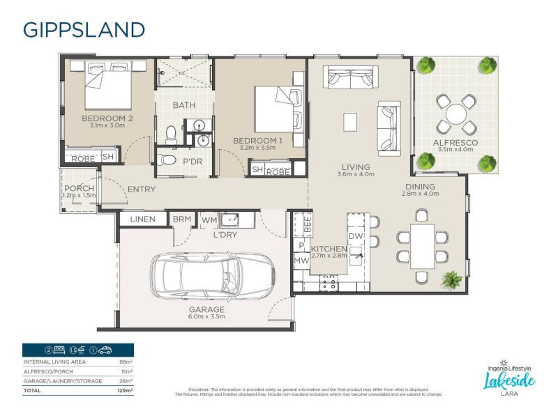 Write the next chapter of your story at Lakeside Lara & choose from our range of stunning home designs including the Gippsland.