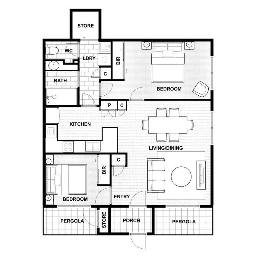 Freshly Renovated Unit with Private Courtyard Retreat