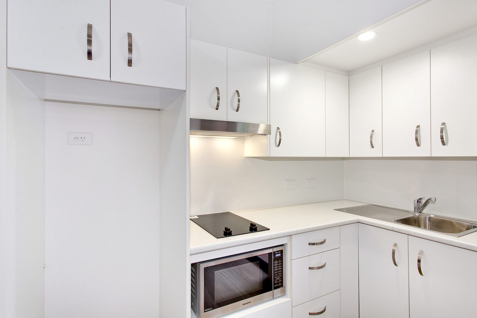Studio apartment with a private covered patio