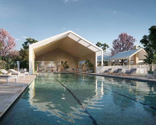 Artist's impression of the clubhouse at Thrive Nirimba