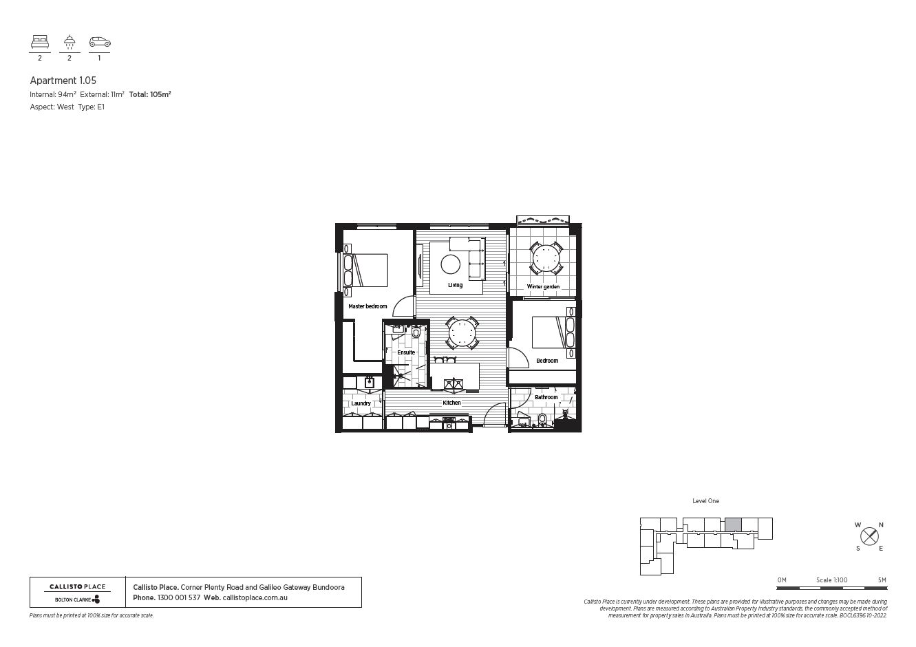 Apt 105 - Architecturally Designed Apartment with Winter Garden & Light-Filled Living