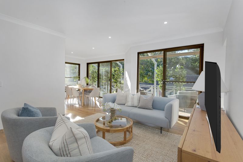 North-facing three-bedroom unit