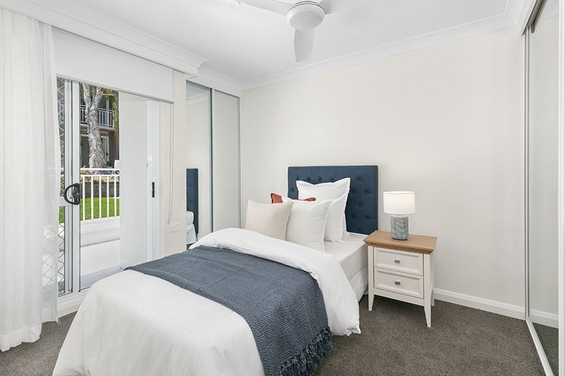 Fully refurbished one bedroom serviced apartment with separate bedroom and ensuite plus kitchenette and balcony.