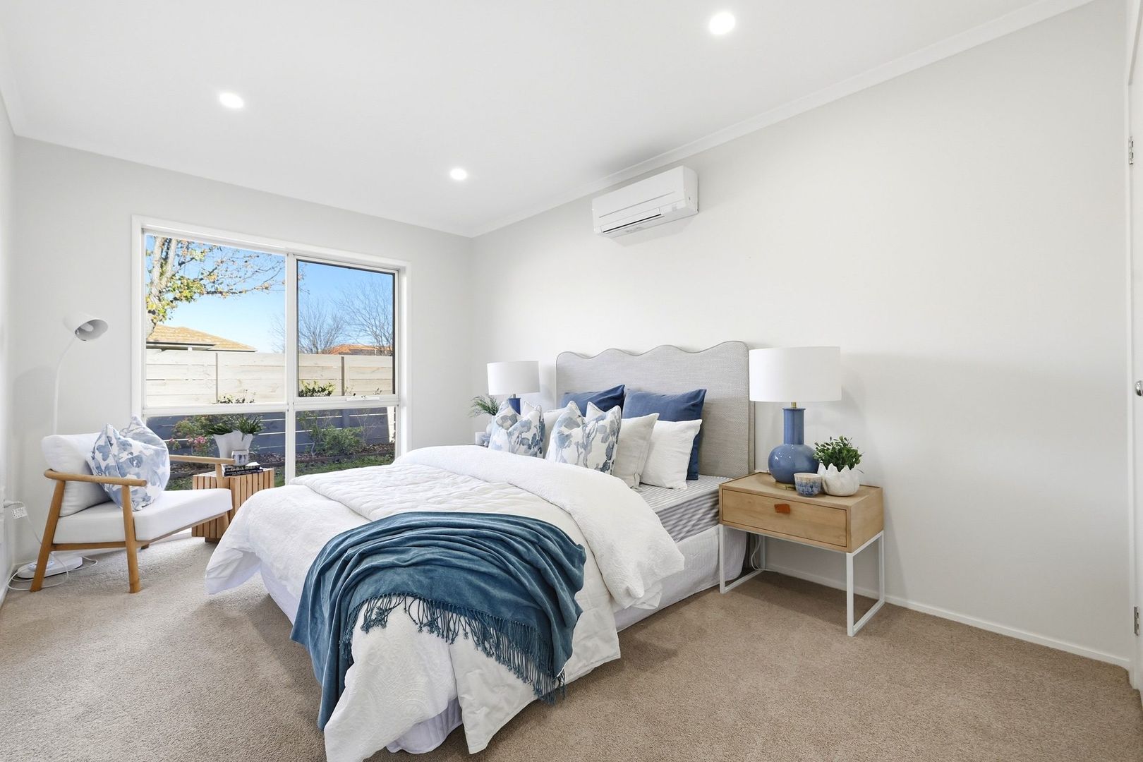 Rare north-facing corner home with garden views