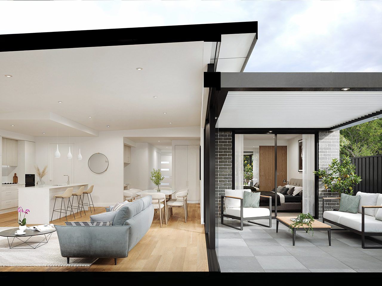 The Ashdale villa offers a thoughtfully designed two-bedroom layout with the comfort of two bathrooms and the convenience of a secure single garage.