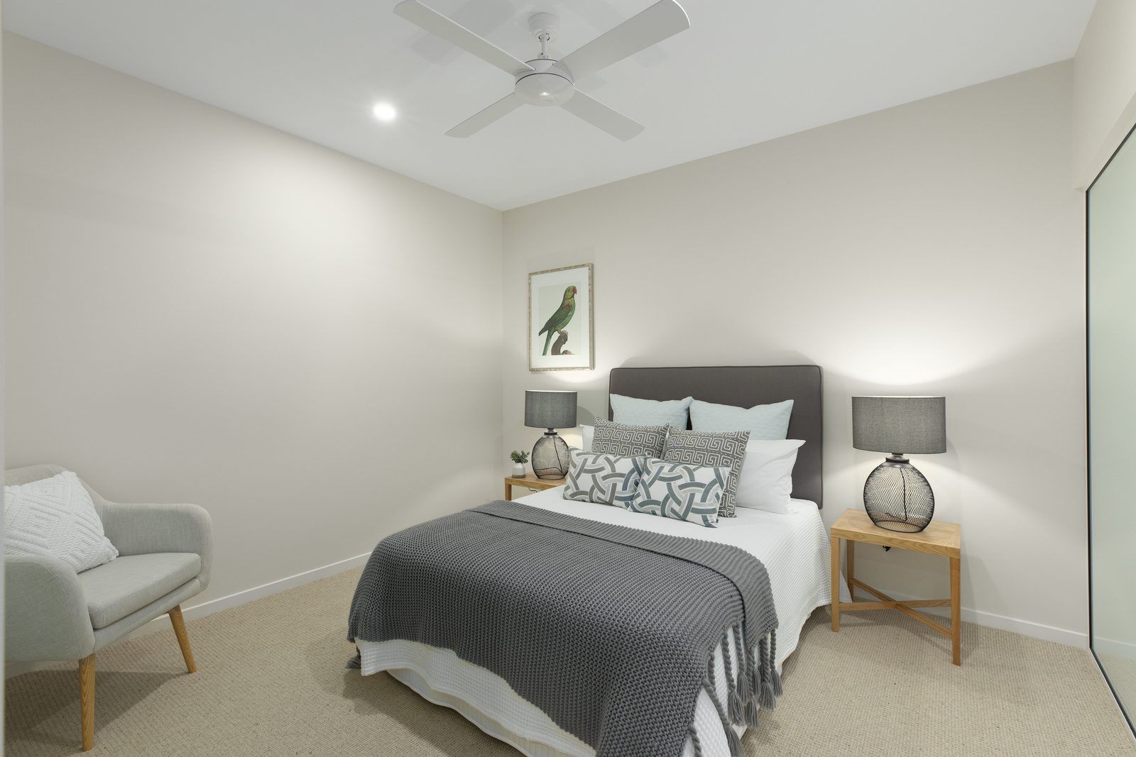 Lower open-plan two-bedroom apartment