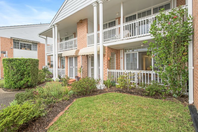 Centrally located, ground floor unit surrounded by lush gardens with large courtyard, close to clubhouse.