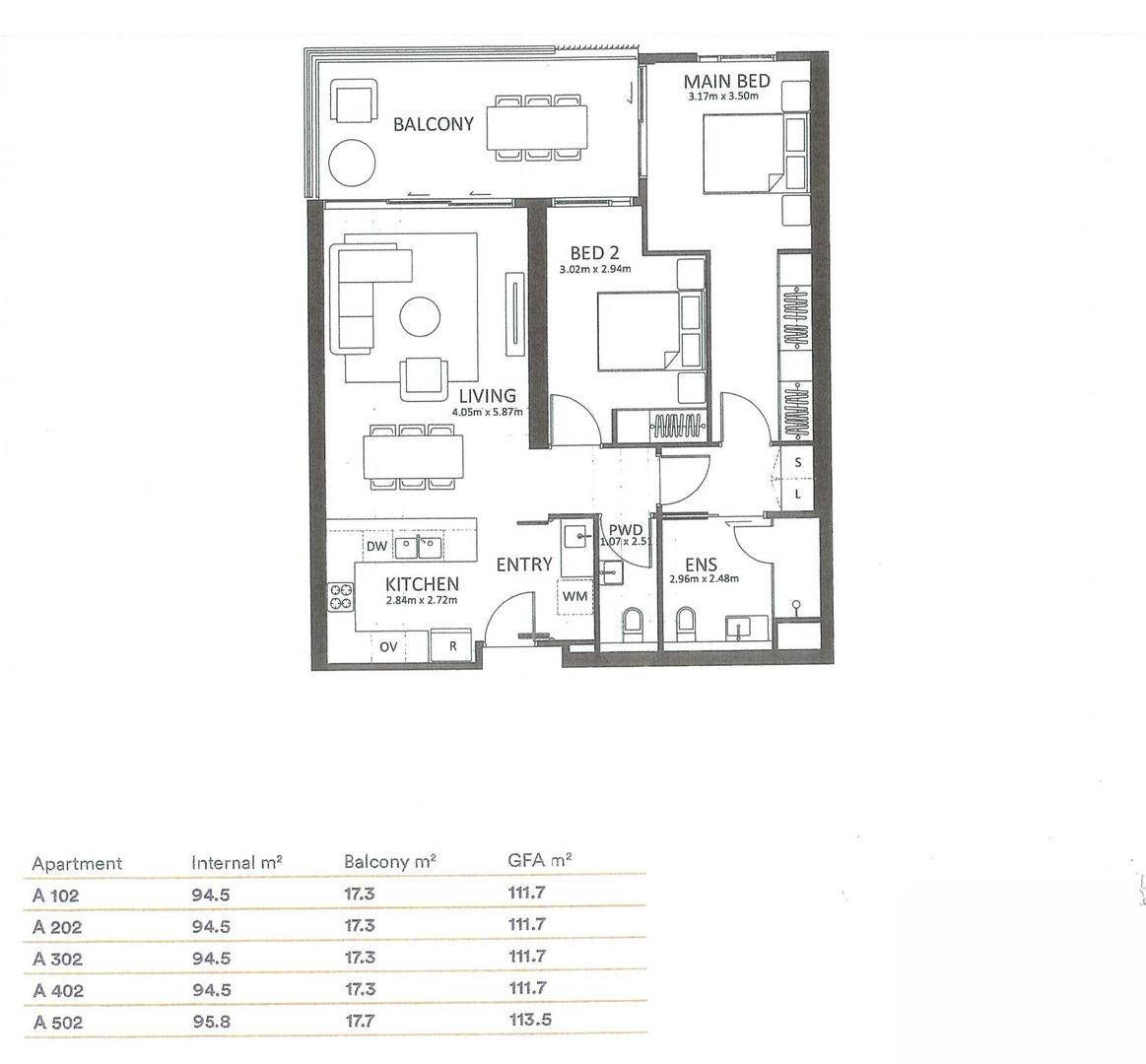 East-Facing Apartment with Patio Living