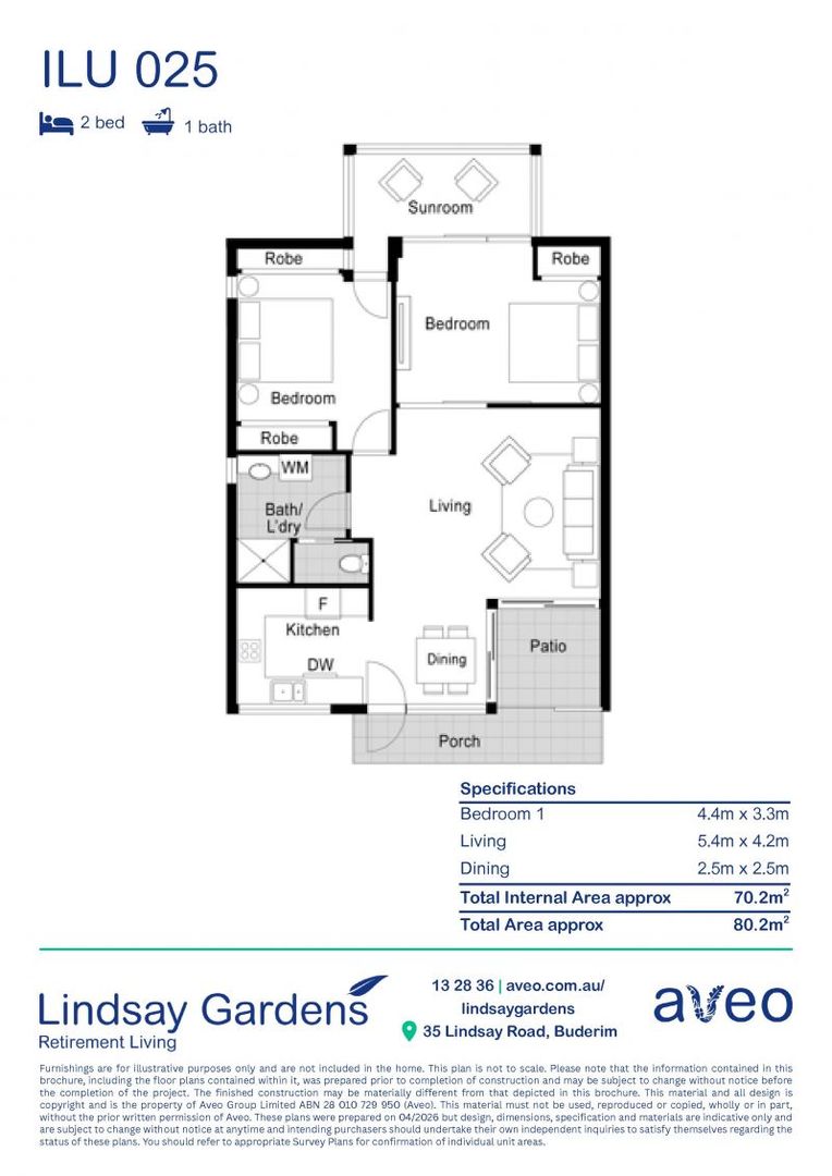 2-bedroom villa - a sanctuary beneath the trees