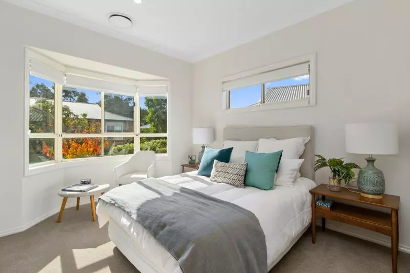 Modern villa near village entrance