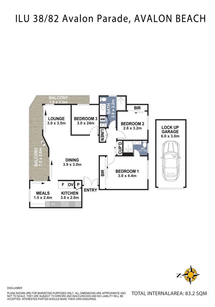 Expansive 3-Bedroom Retreat. A Rare North-Facing Gem