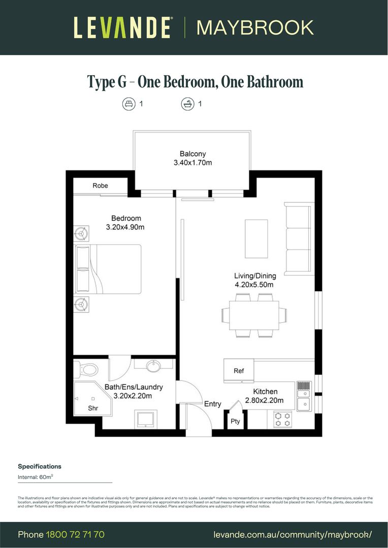 One Bedroom | Unit 615