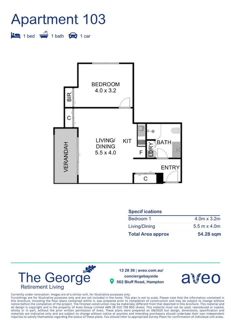 Newly Refurbished One-Bedroom Apartment with Courtyard