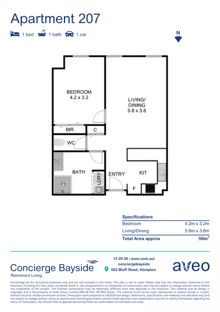 207/562 Bluff Road Hampton, VIC 3188