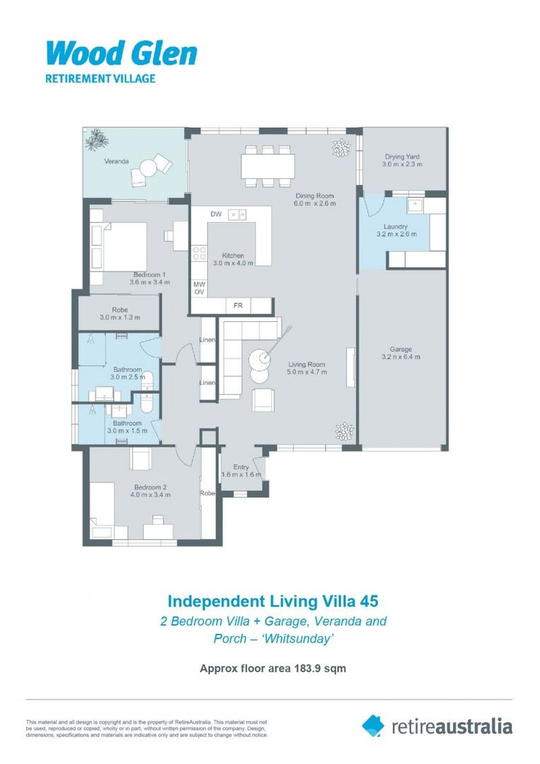 Live your retirement dream in this modern and spacious villa