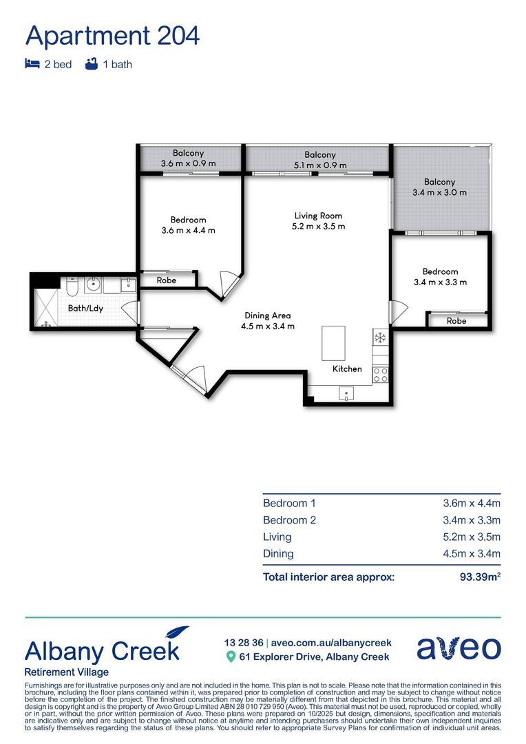Two-bedroom apartment in vibrant community